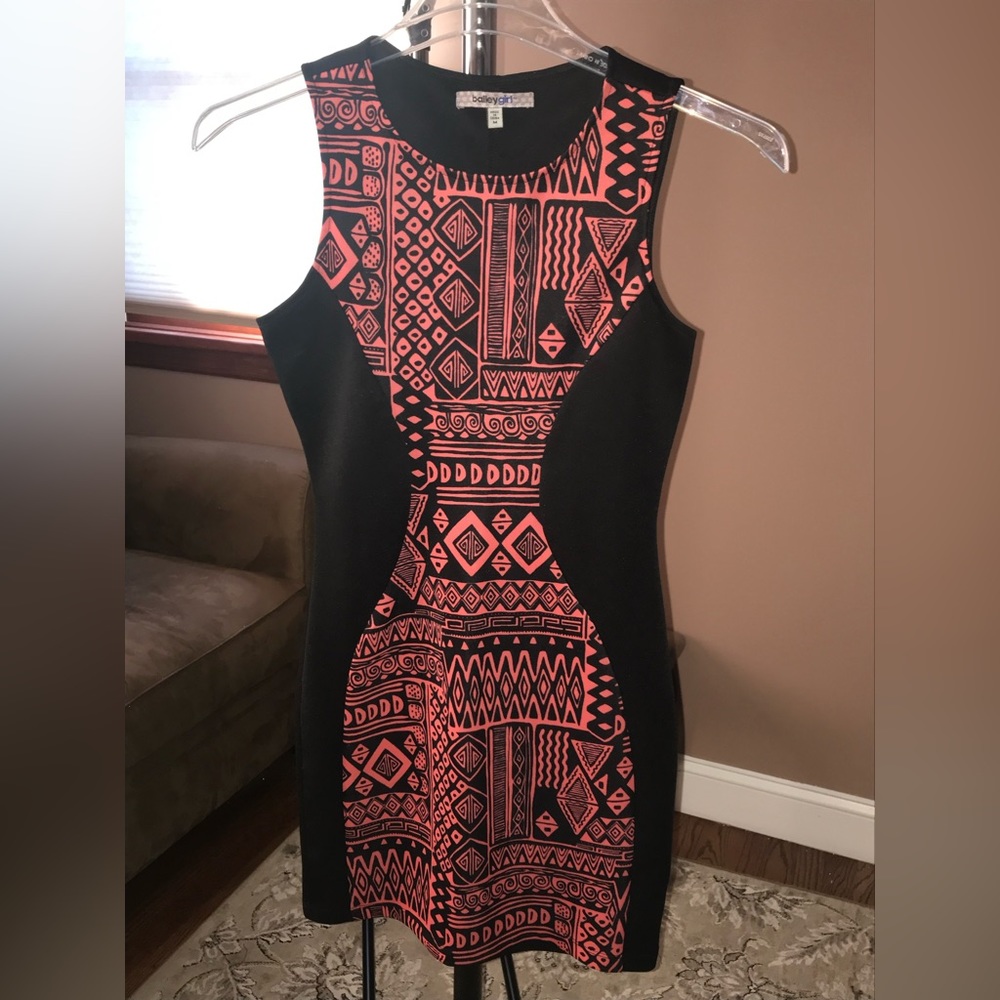 Illusion fitted dress